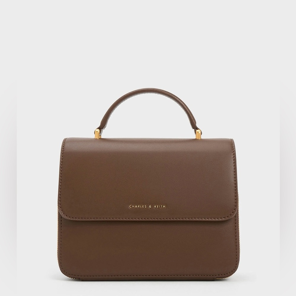 Charles & Keith - Front Flap Top Handle Bag